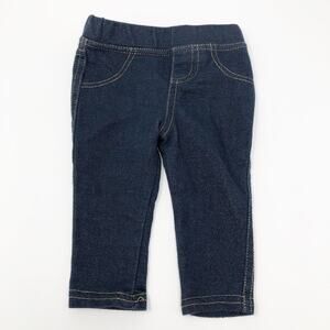 Baby Girl Navy Blue Pull On Pants 3-6M